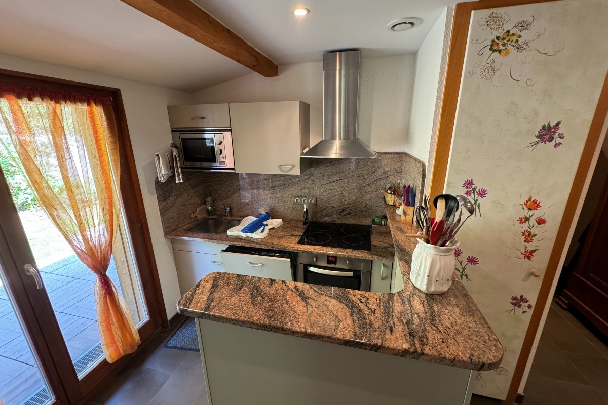 Espace cuisine - Gîte Gentiane - Domaine de la Prairie des Prés