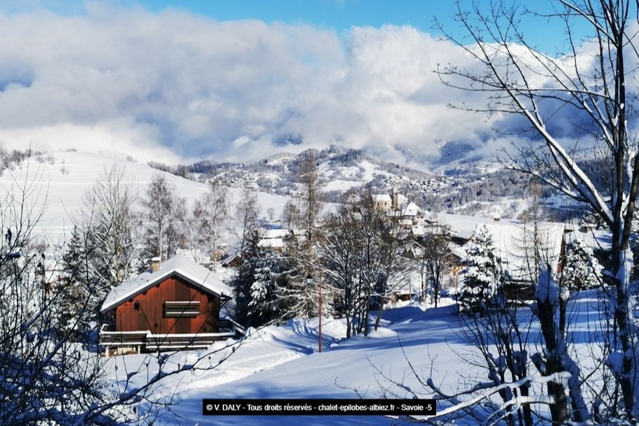 Chalet Les EPILOBES - VUE DU SALON - Savoie - Location vacances 8pers - albiez-montrond