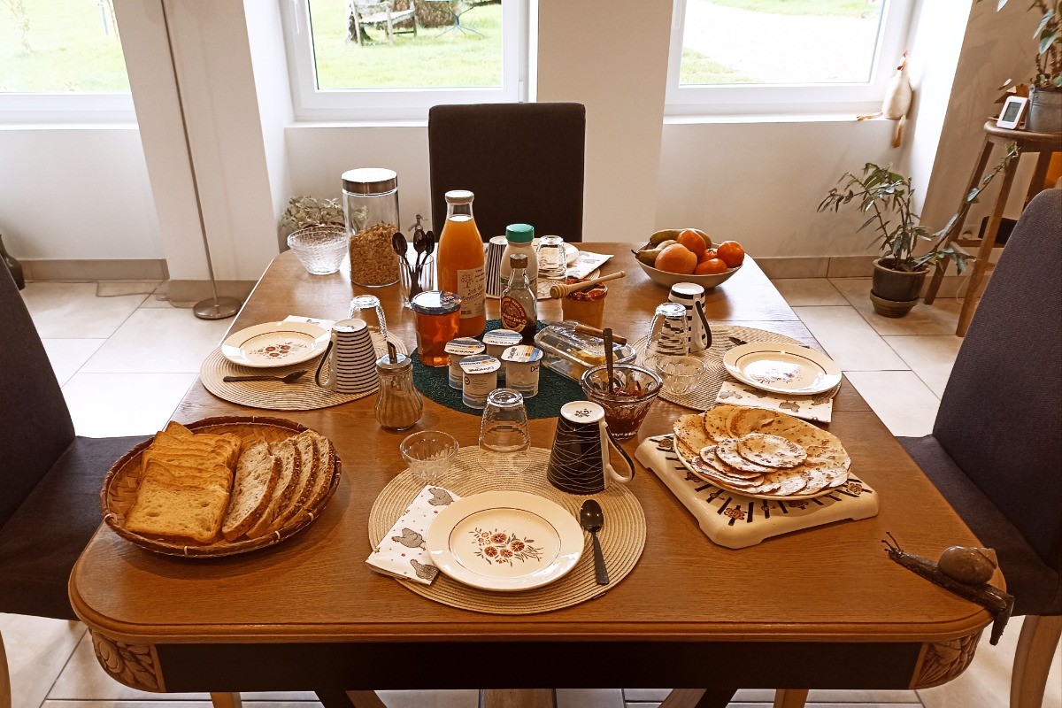 Petit déjeuner aux Chaumes