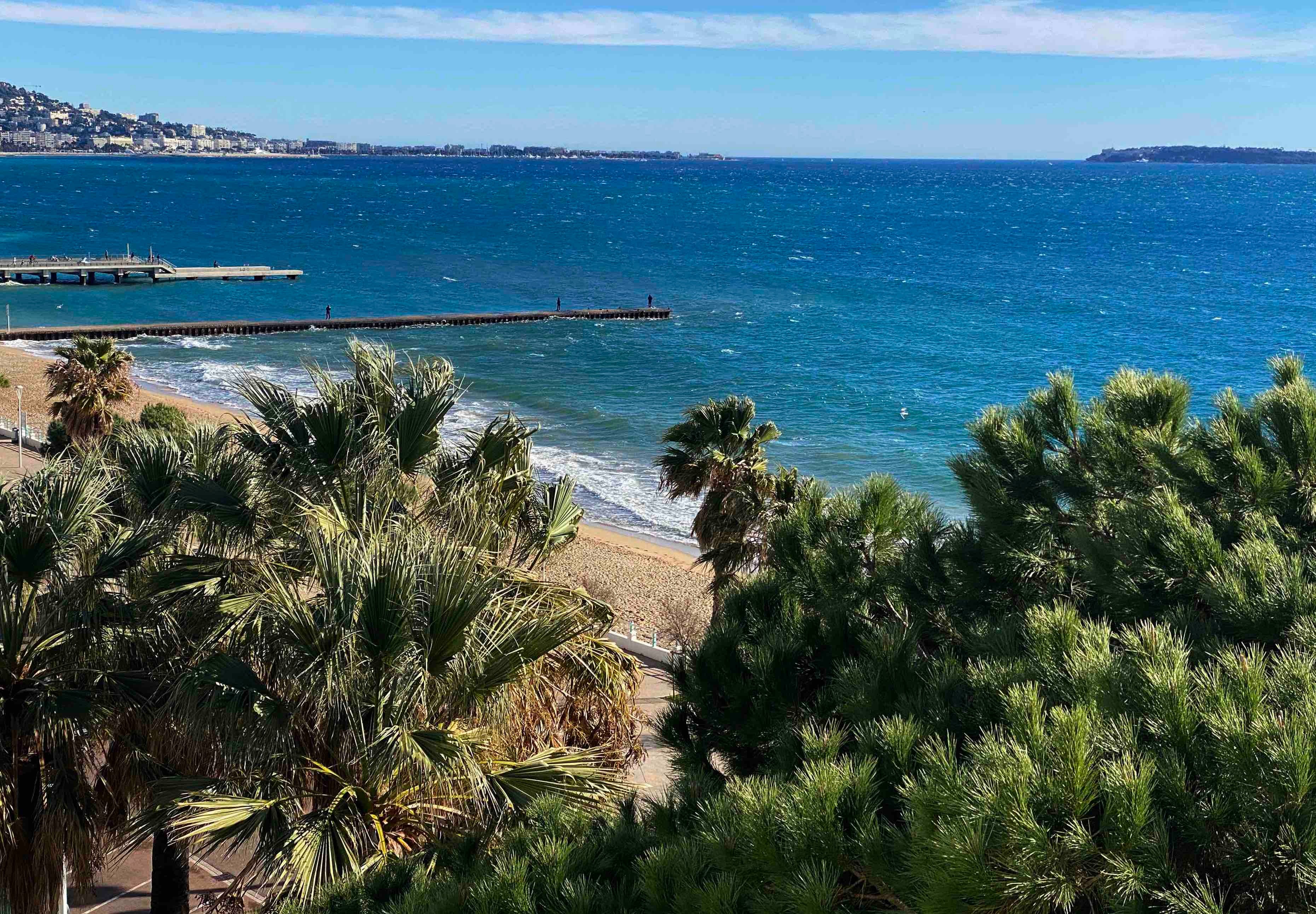 Vue sur Cannes depuis la terrasse