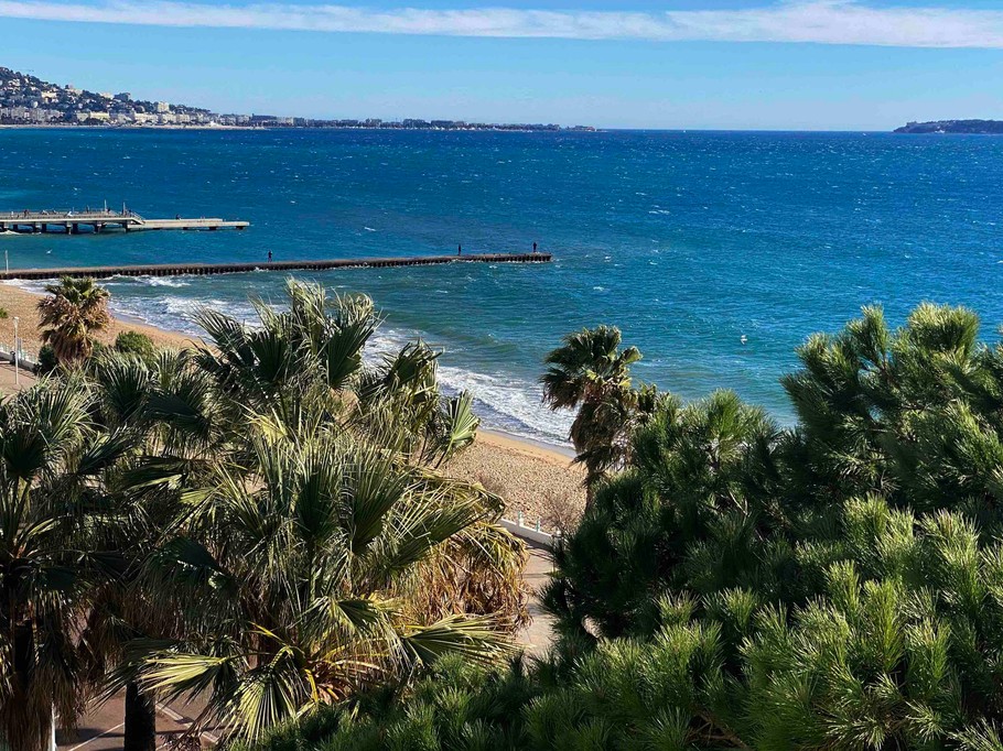 Vue sur Cannes depuis la terrasse