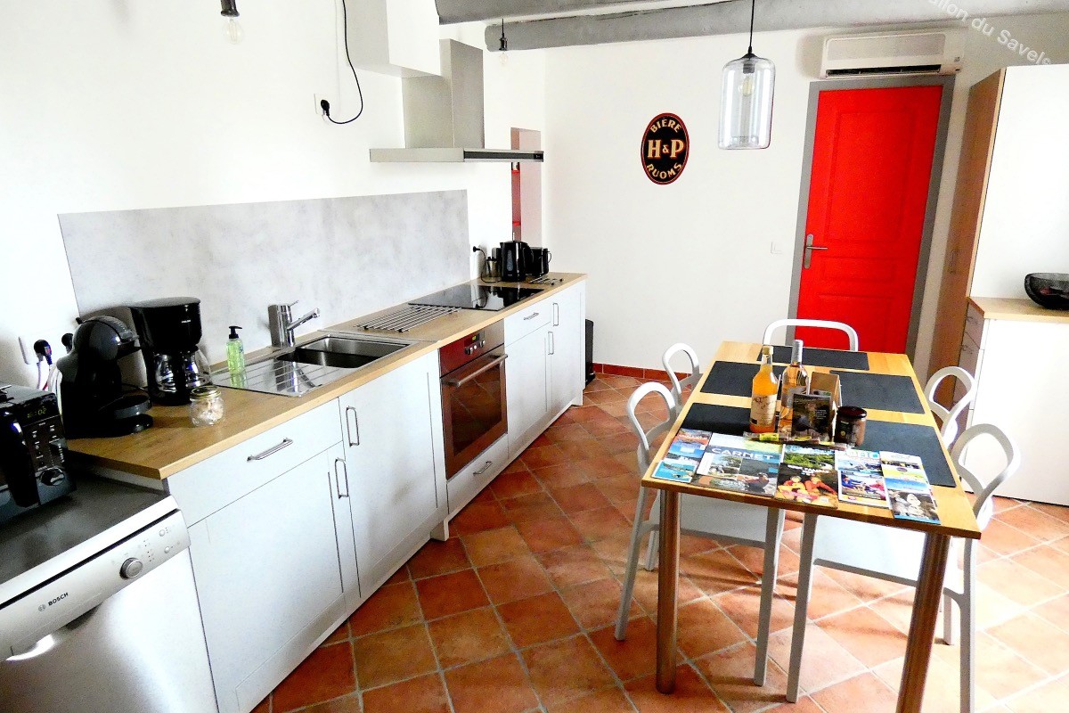 La cuisine fonctionnelle pour 4 à 5 personnes