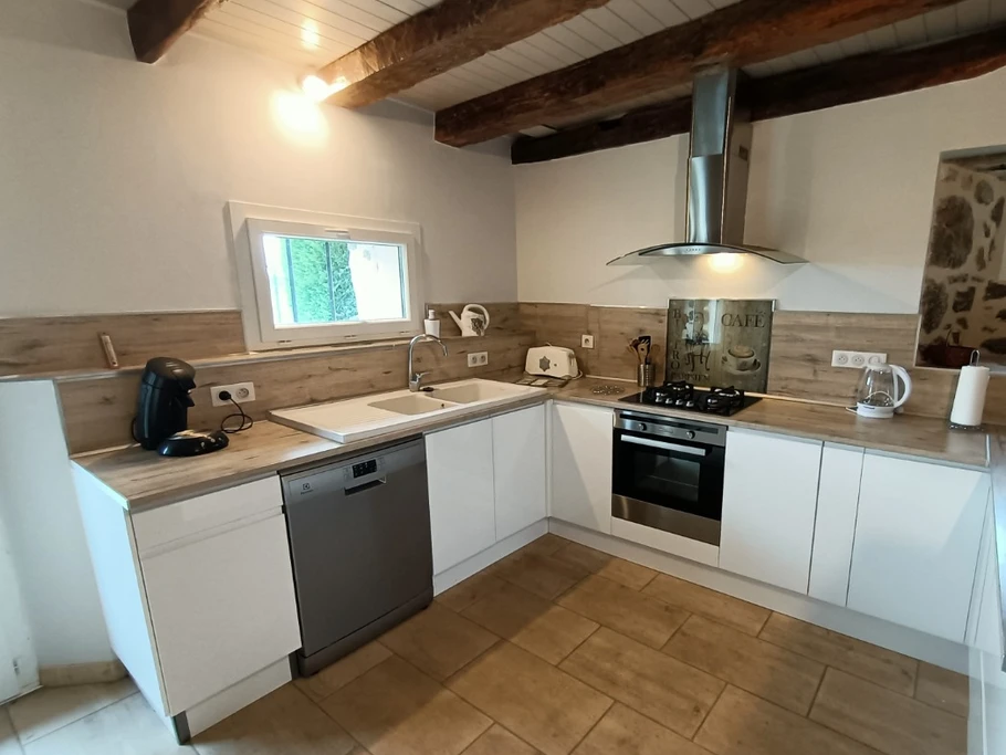 Cuisine avec direct à la terrasse