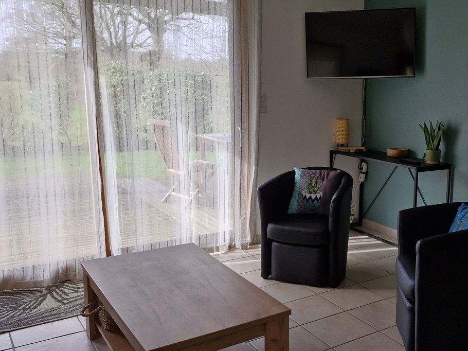 Coin salon avec télévision