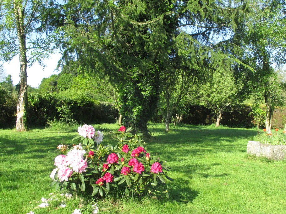 Location Tréguidel, clévacances, Mme Lalles, vue extérieure du jardin clos
