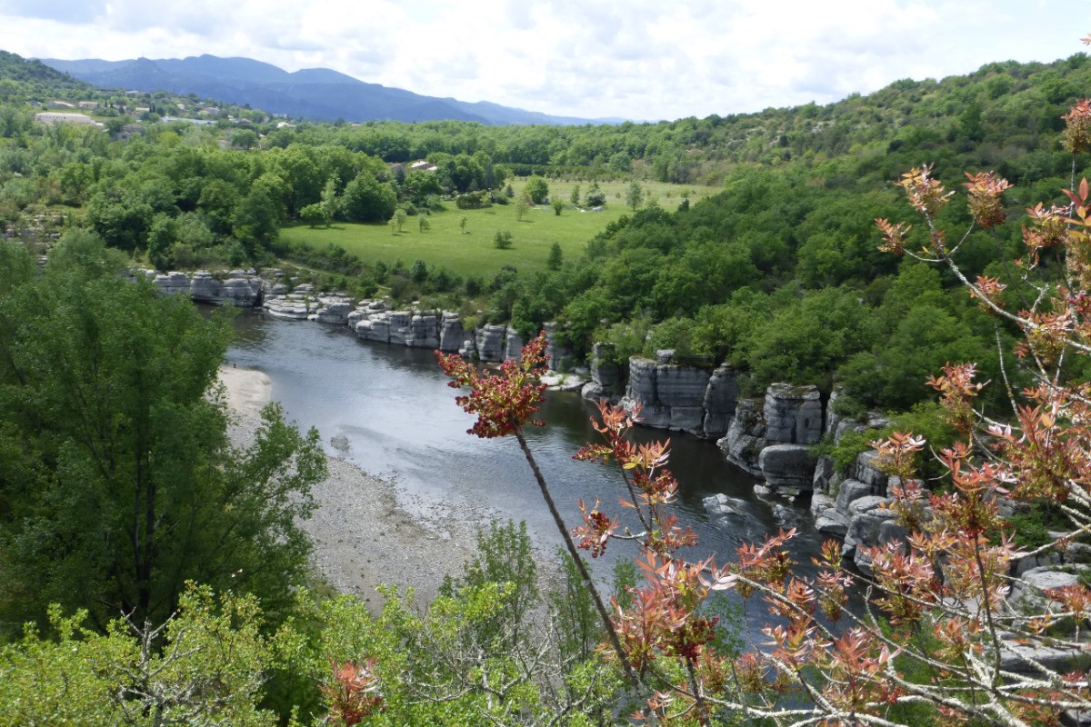 Pradons, le long de l'Ardeche