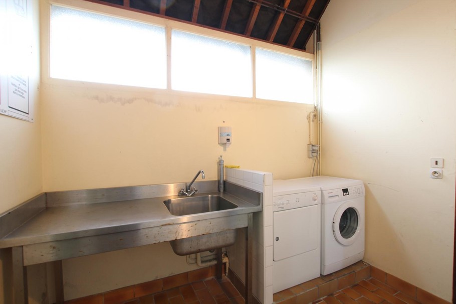 Communal laundry room