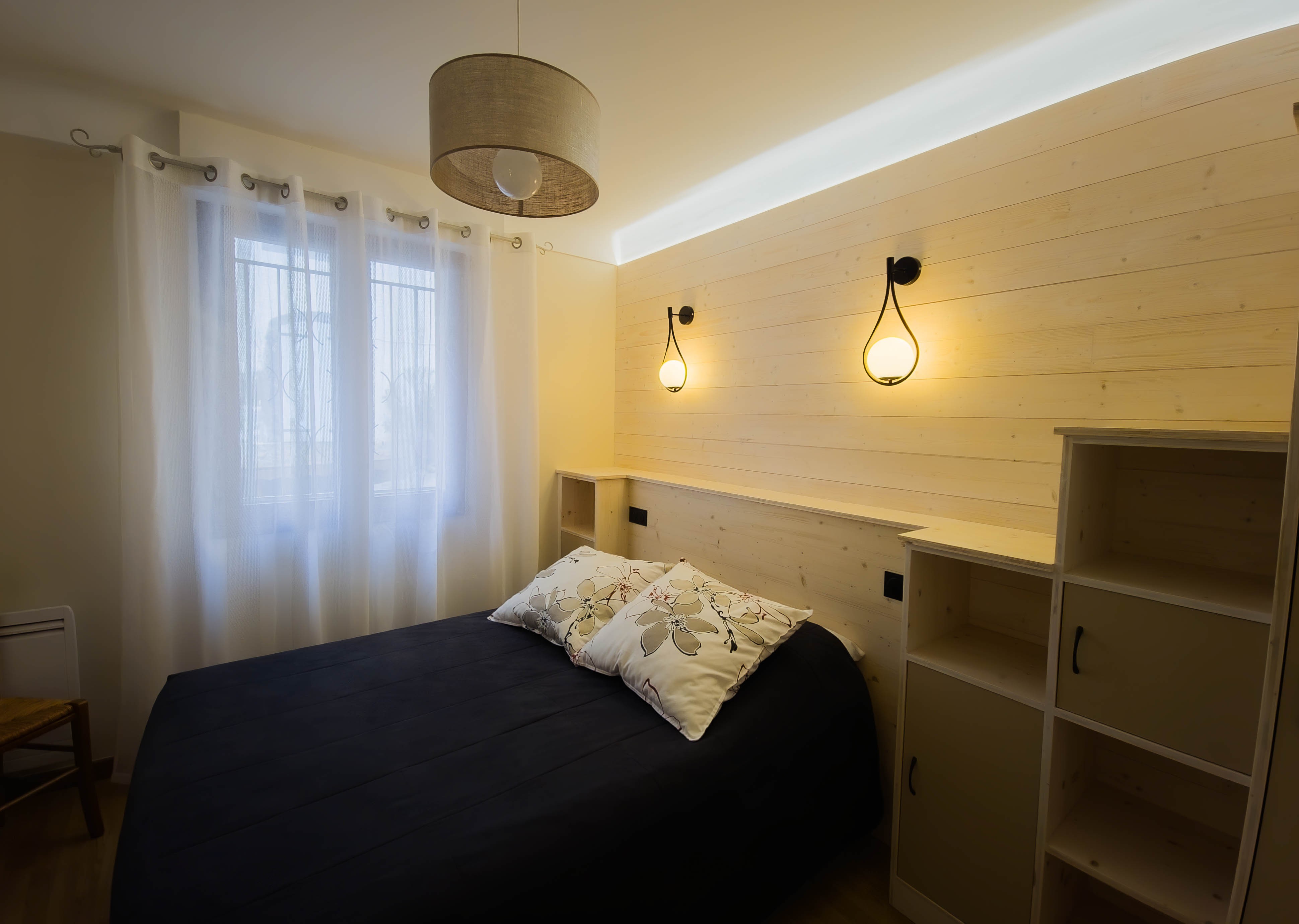 A bright atmosphere in the second bedroom