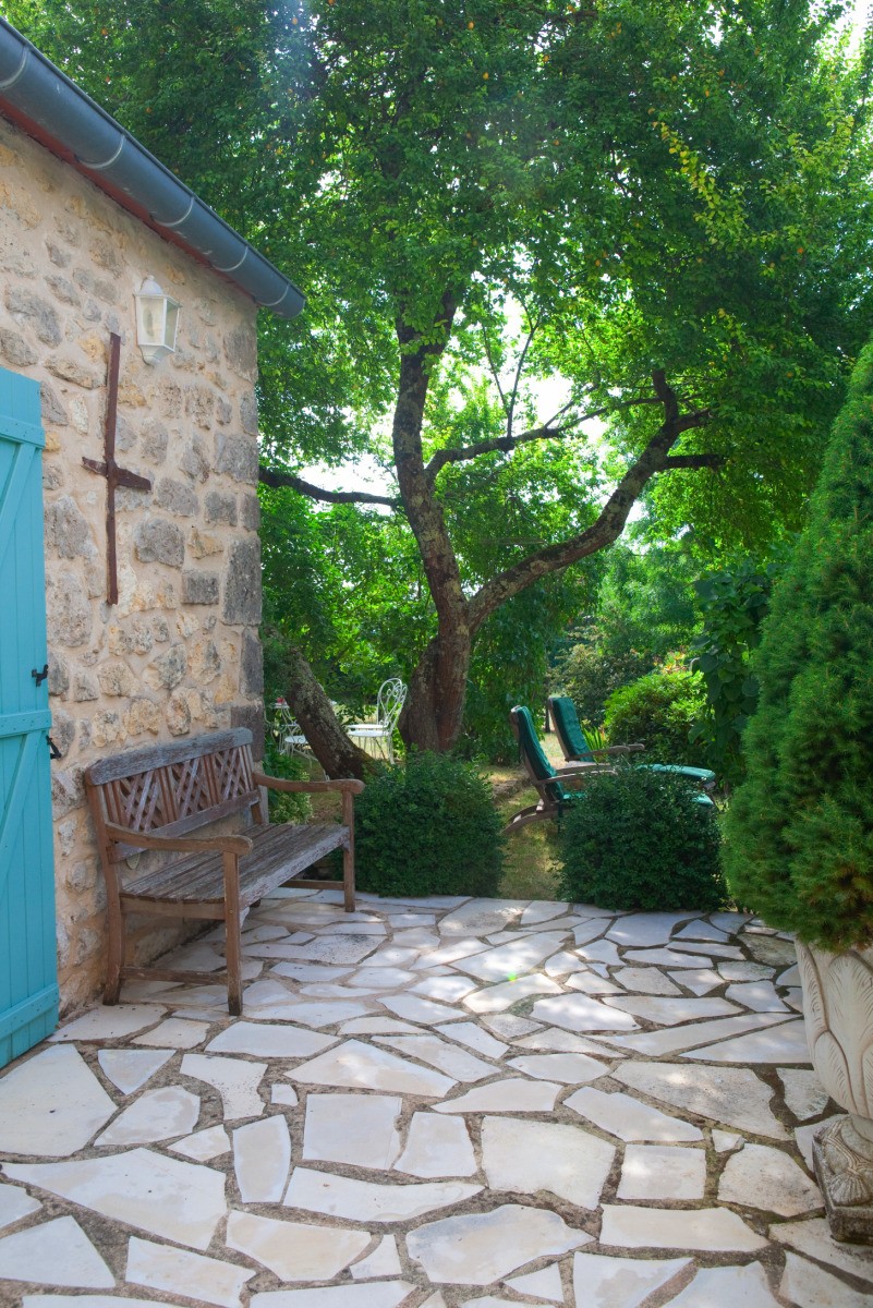 Terrasse chambre rose