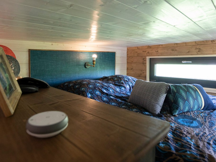 2ème mezzanine avec un grand lit double (masques de nuits fournis) - Tiny House O Ptit Nid Milie