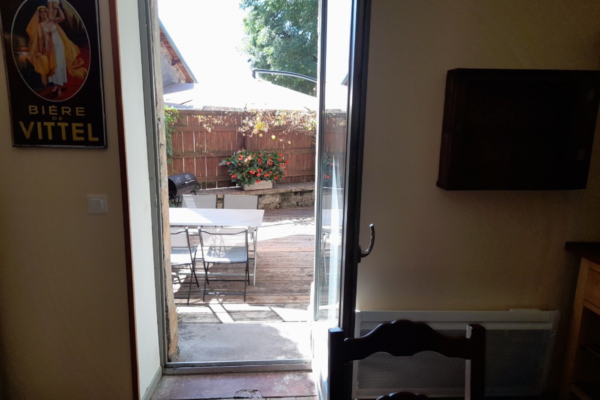 Cuisine ouvrant sur terrasse