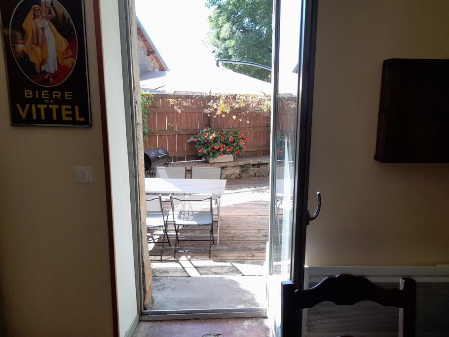 Cuisine ouvrant sur terrasse