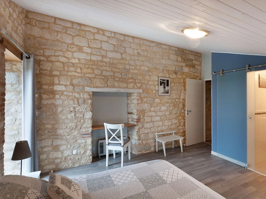 Chambre "Marine" et sa salle de douche