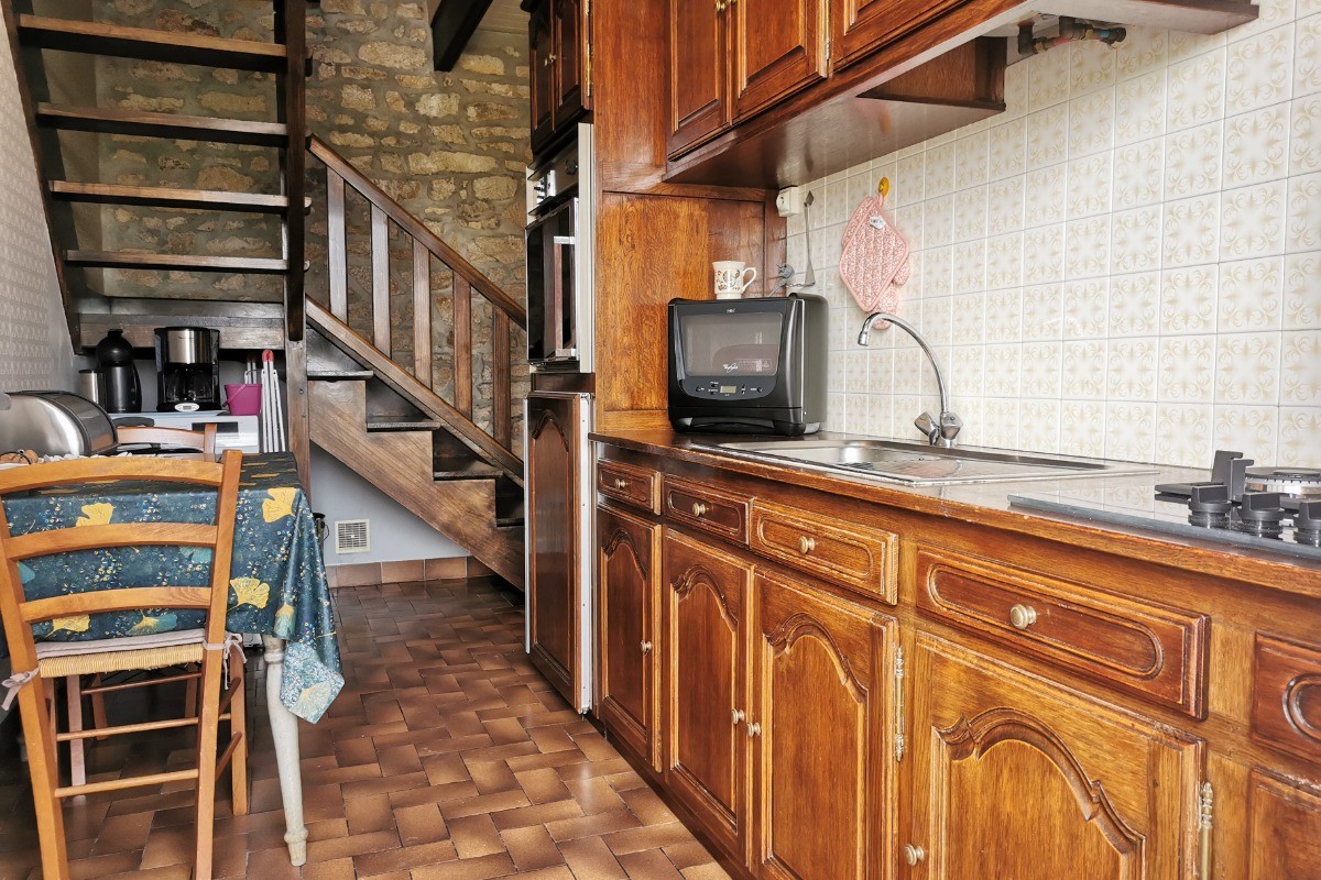 entrée par la cuisine