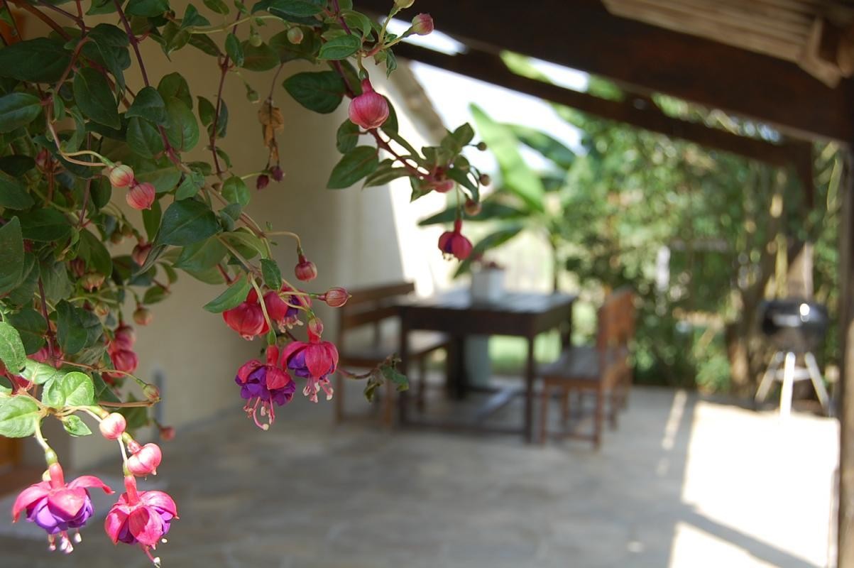 large covered terrace