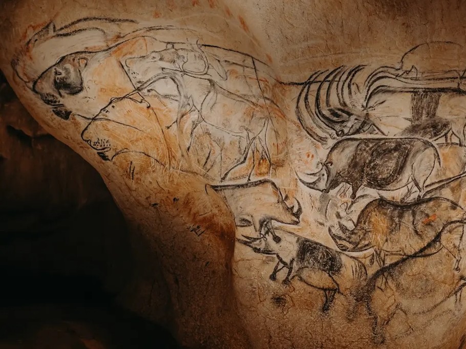 The CHAUVET cave 2 Lion panels