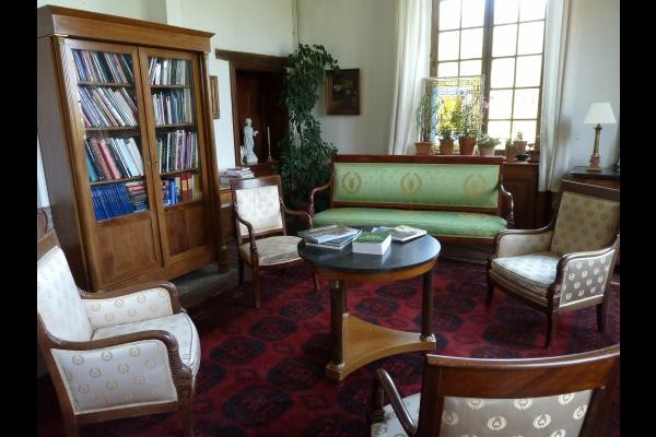 Chambre d'hôtes - Abbaye Autrey - Salon Bibliothèque