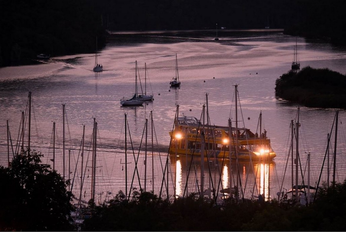 Yellow speedboat (cruise with or without restaurant)
