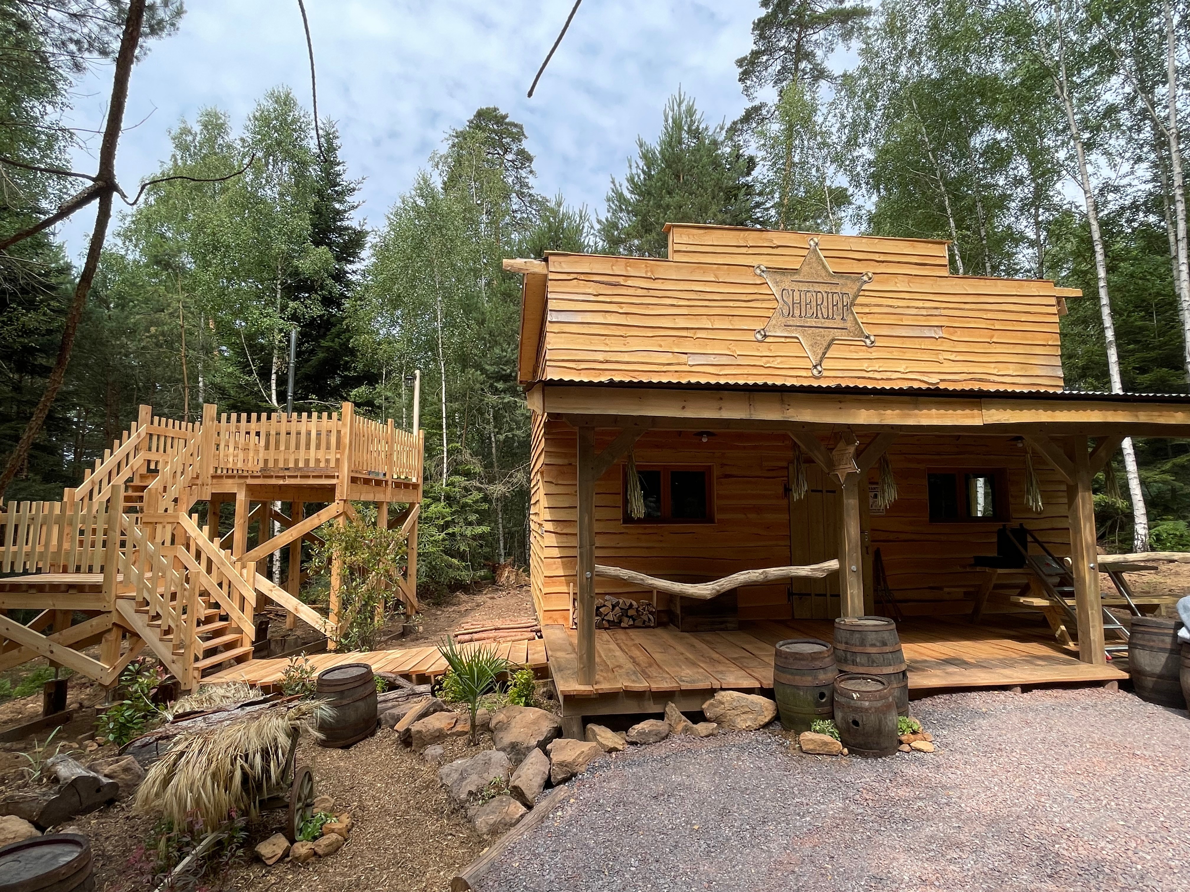 Extérieur  - Cabane du Shériff - Lac de Pierre Percée