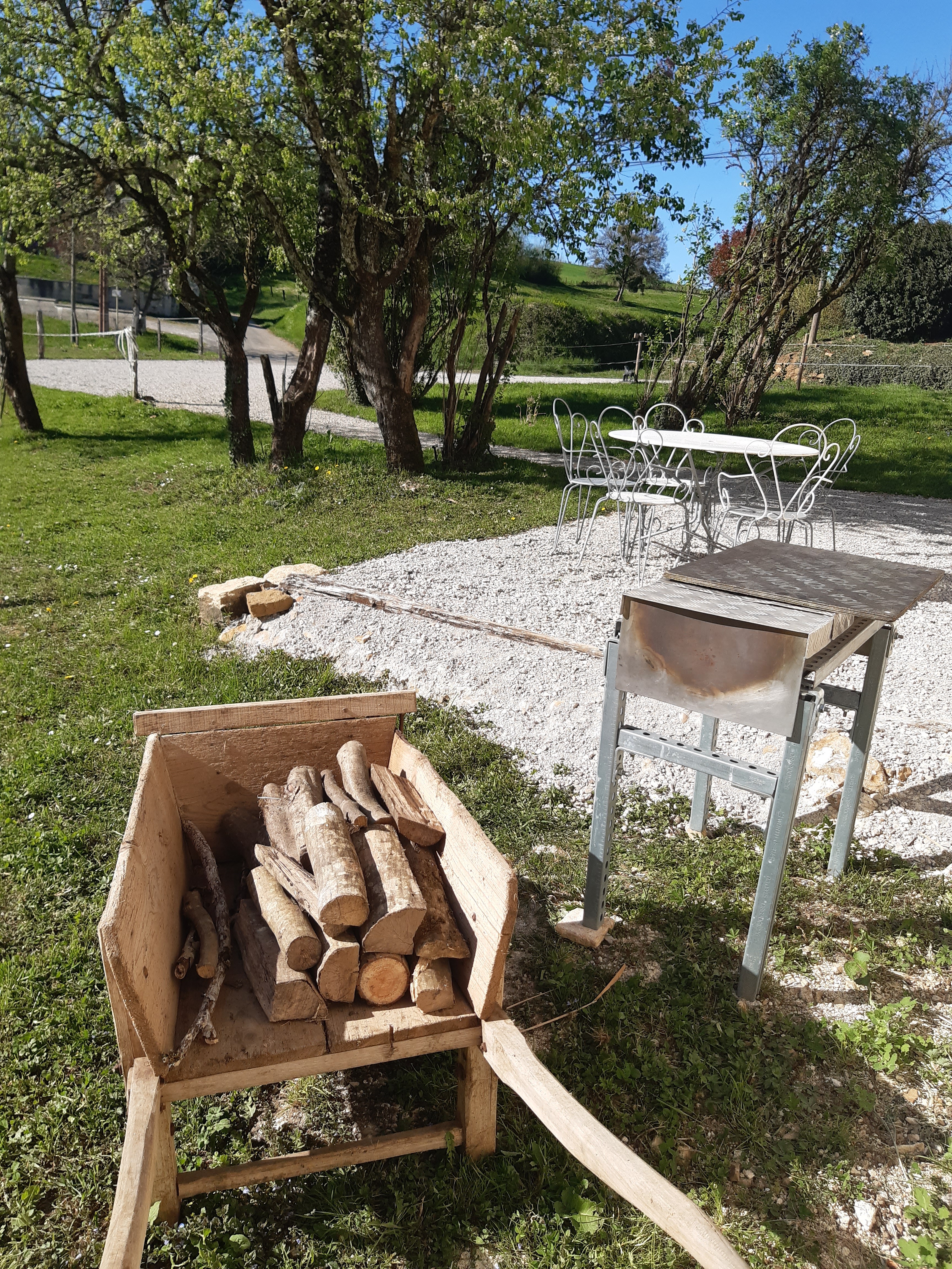 terrace and barbecue
