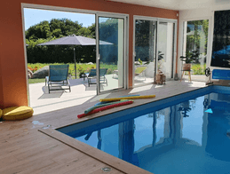 Indoor swimming pool heated all year round