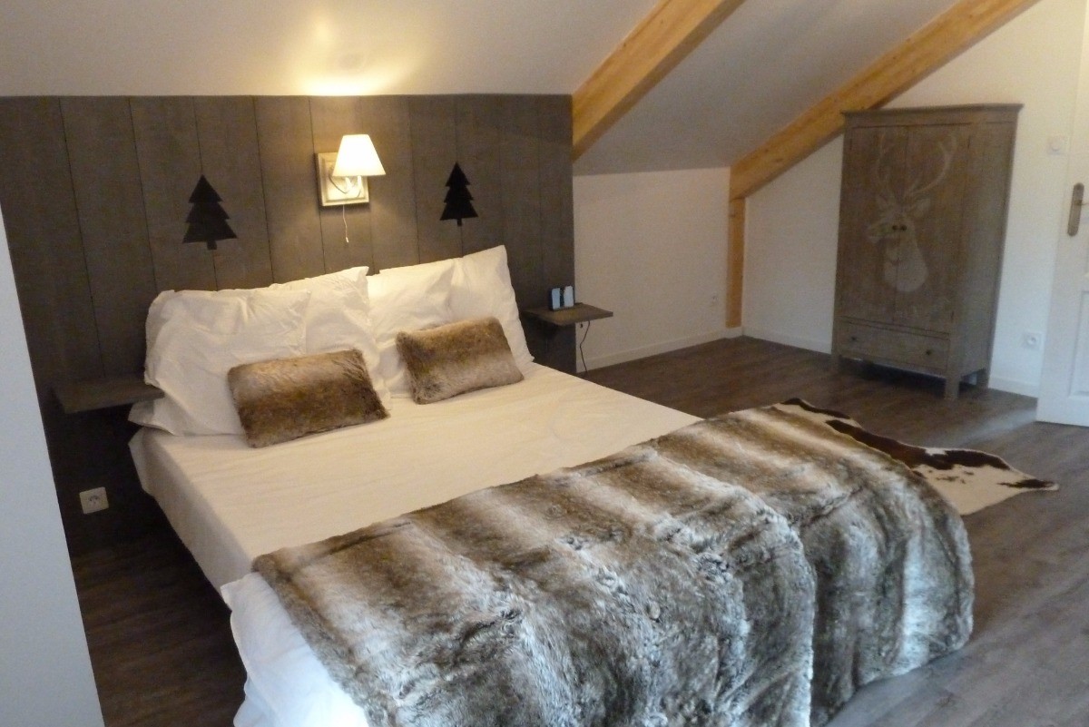 Chambre étage avec balcon - Chalet les Biches - Gérardmer Vosges
