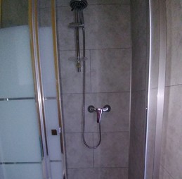 The shower is new