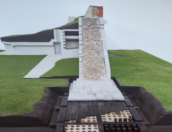 Maquette de la construction des murs de Brouage