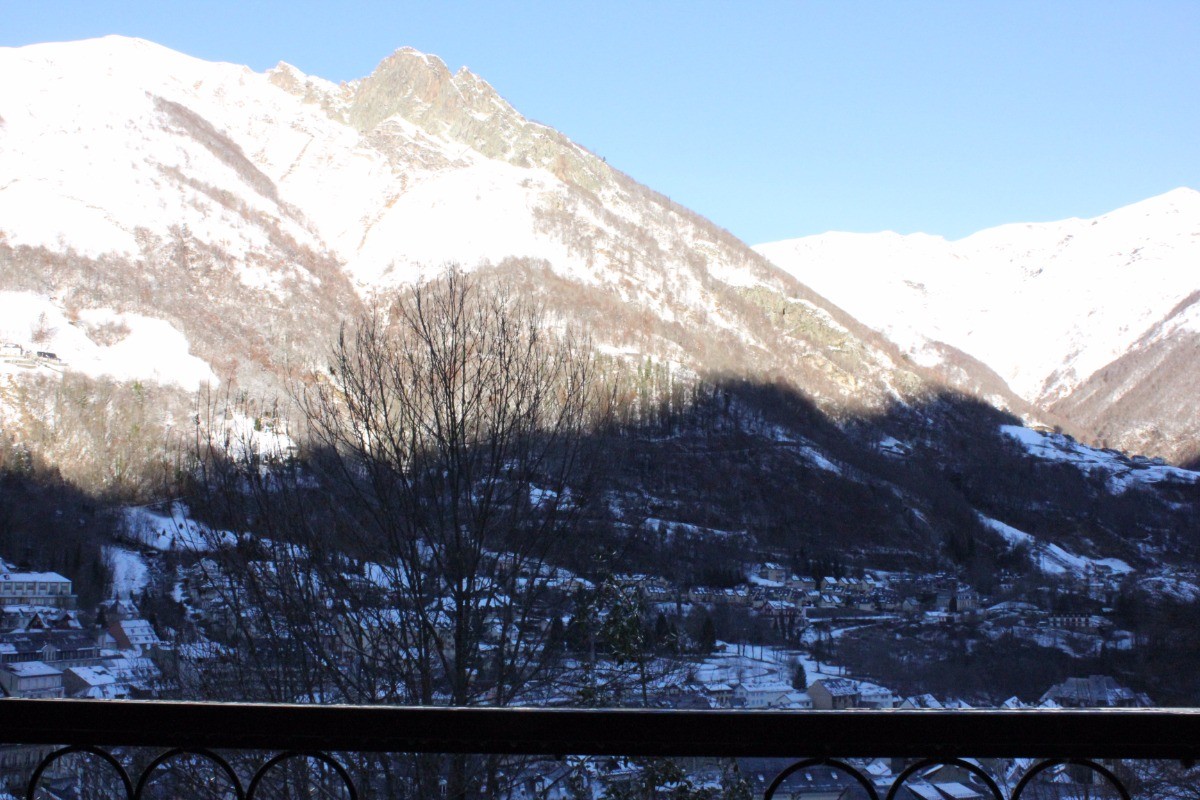 Vue depuis l'intérieur du chalet