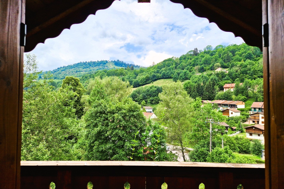 Vue depuis le balcon Chambre 4 à l'étage - Chalet de montagne au cœur des Vosges - La Bresse