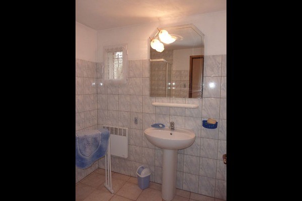La salle d'eau avec douche cabine