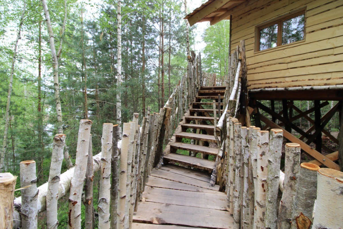 Cabane Perchée Jules Verne - Les Cabanes du Lac de Pierre Percée