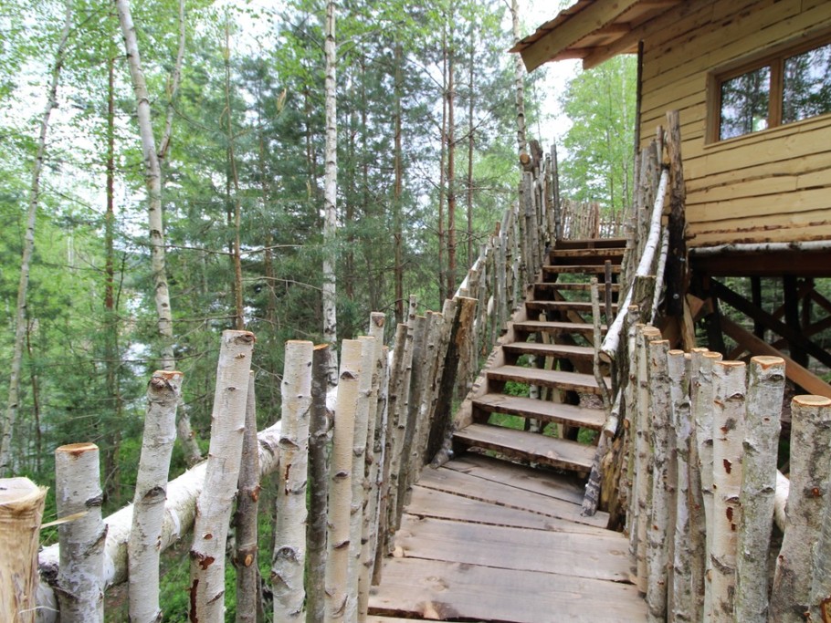 Cabane Perchée Jules Verne - Les Cabanes du Lac de Pierre Percée