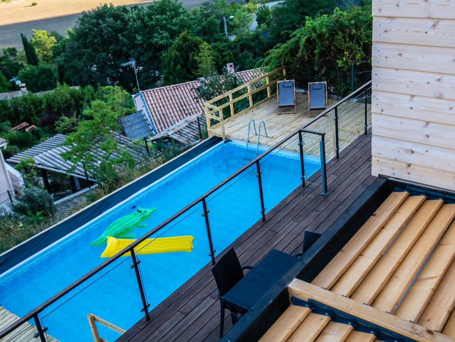 Halte Air et Go/ Cheval blanc/ Vue depuis toit terrasse