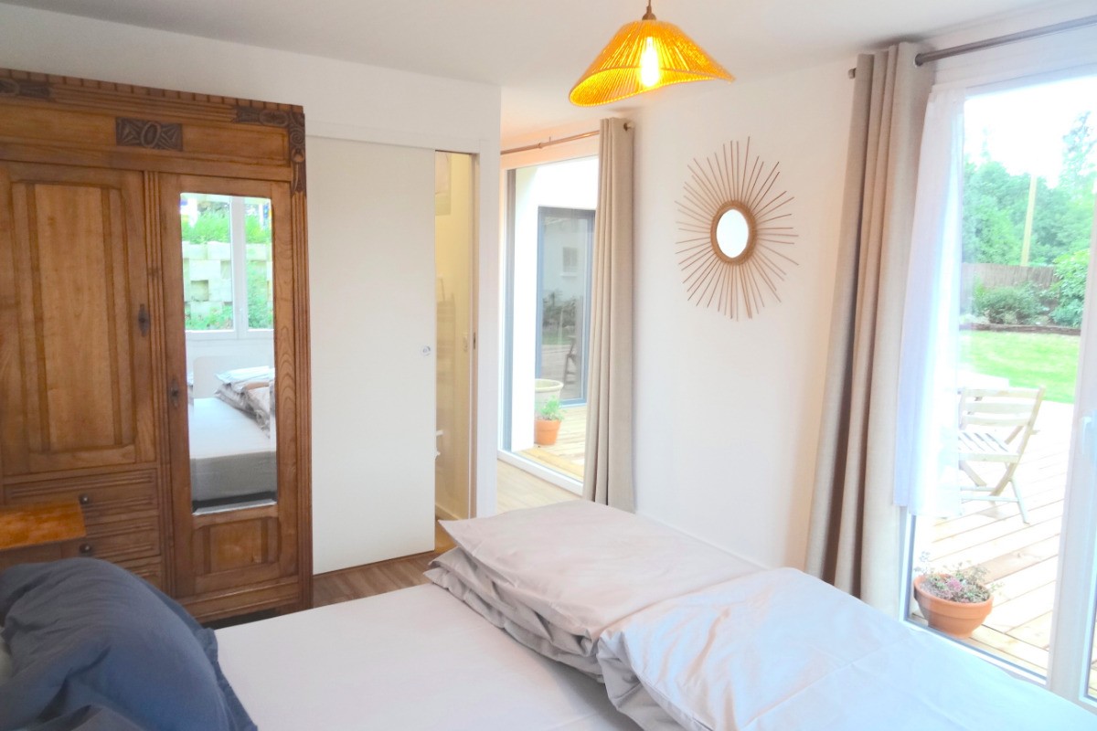 Jacob, Clévacances, location, Plouha, la chambre avec 2 lits de 80 jumelables