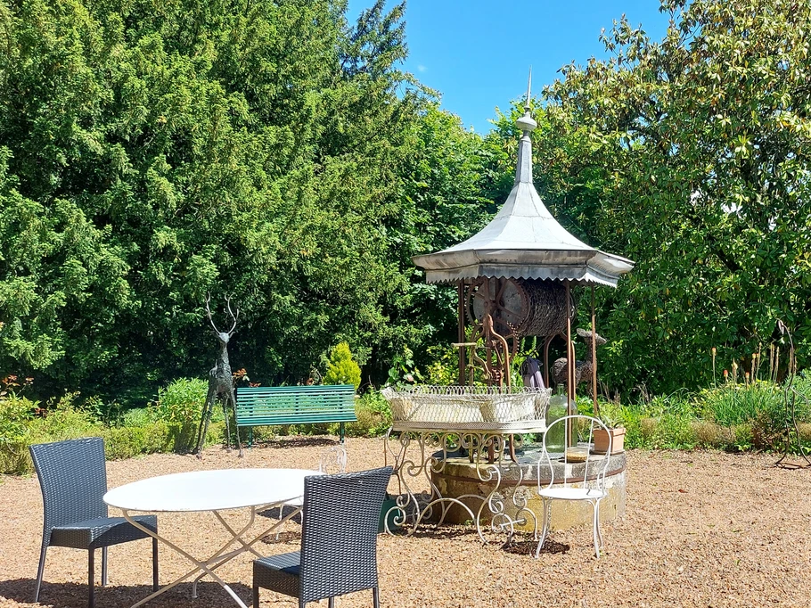 Table du petit-déjeuner en terrasse