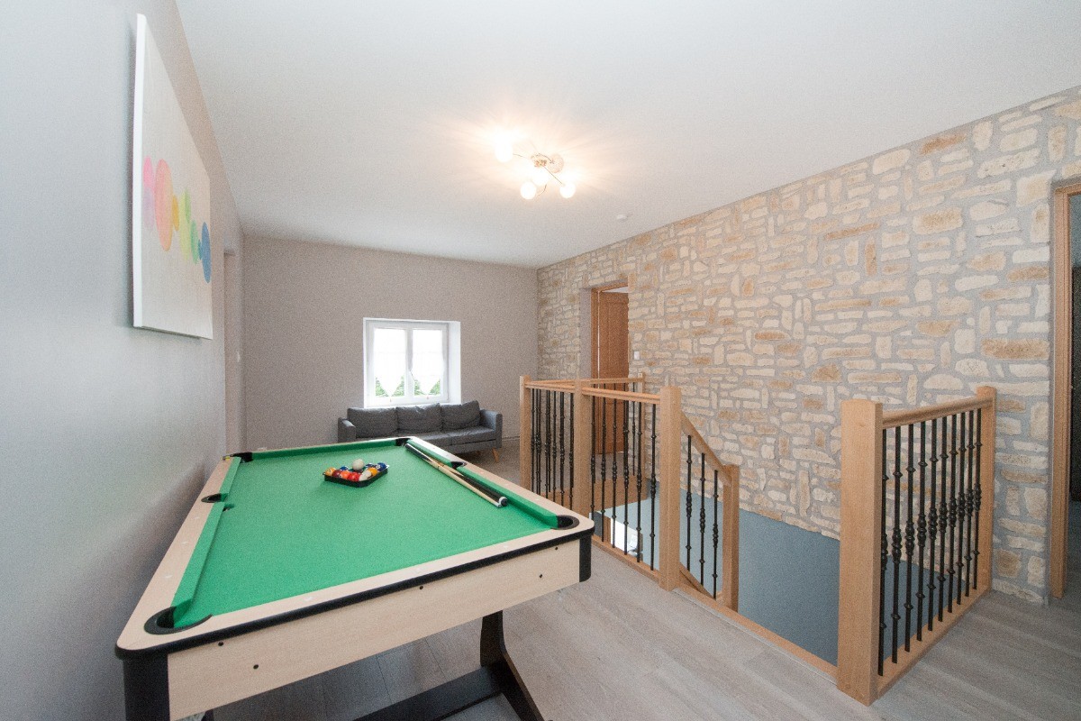 Palier avec billard