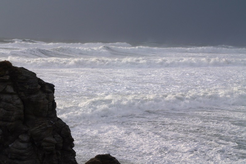 Gros temps sur la côte sauvage
