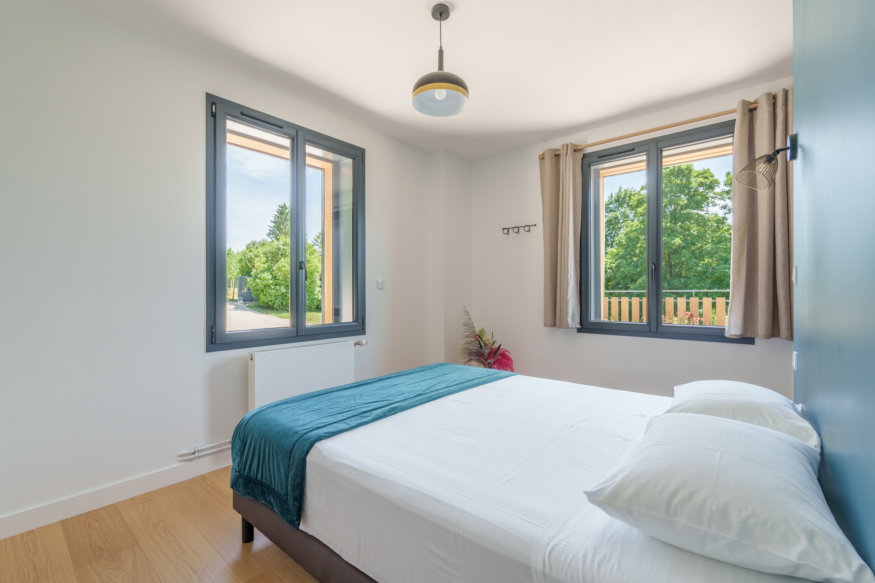 Chambre bleue au rez-de-chaussée