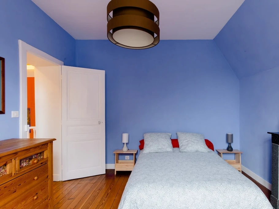 Chambre bleue Majorelle