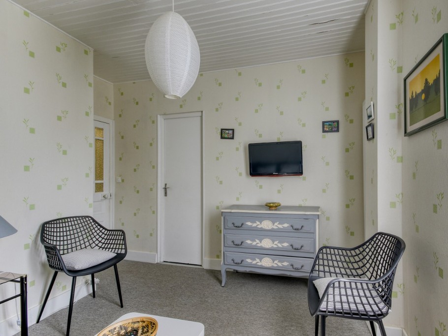 SALON avec canapé convertible 2 places avec TV