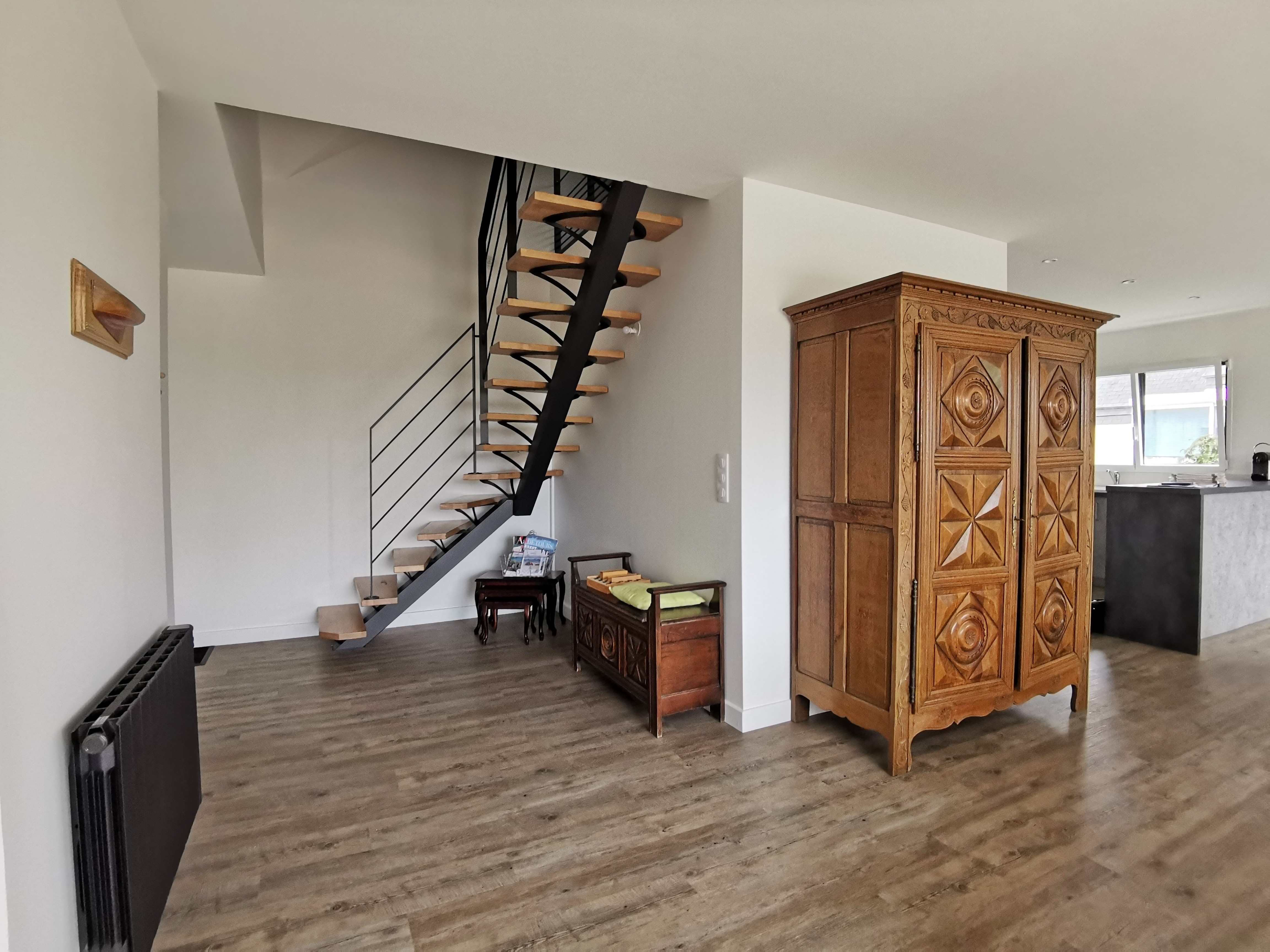 Access to the upper floor
