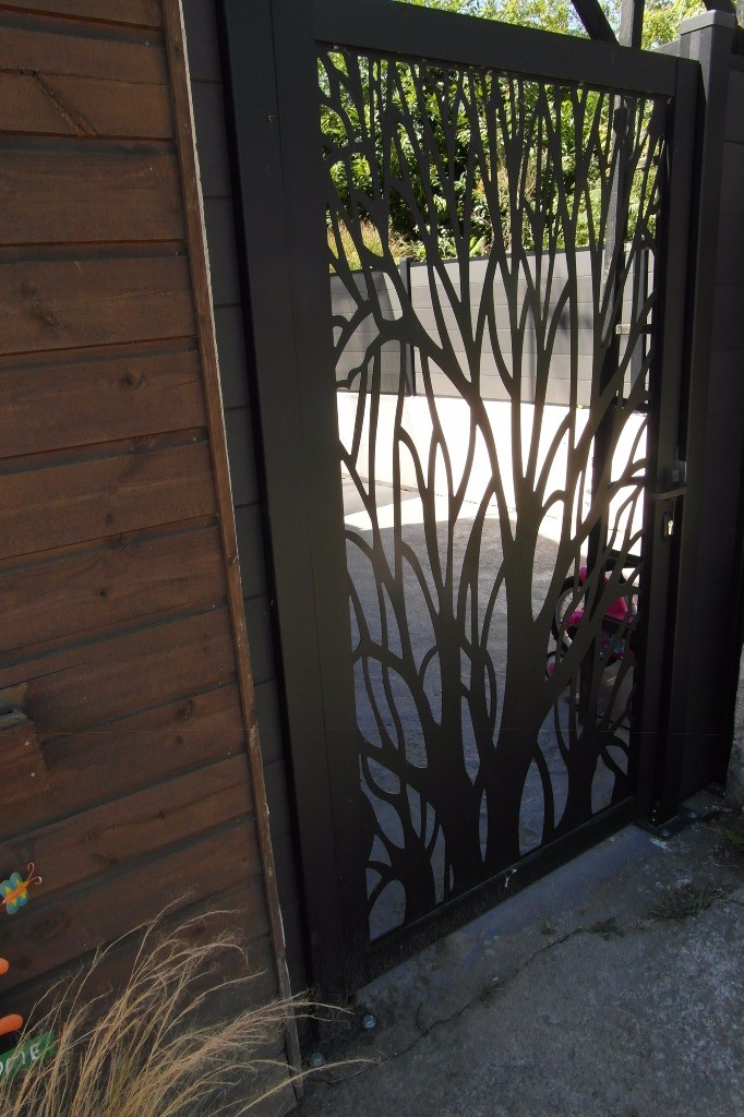 entrée/sortie de la terrasse du gîte