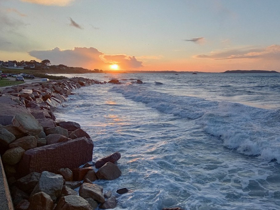 Coucher de soleil au Royau.