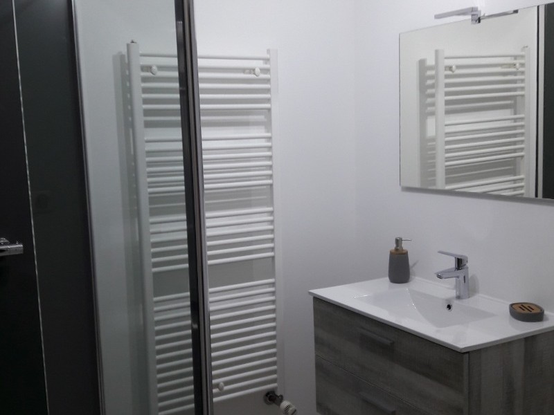 the bathroom