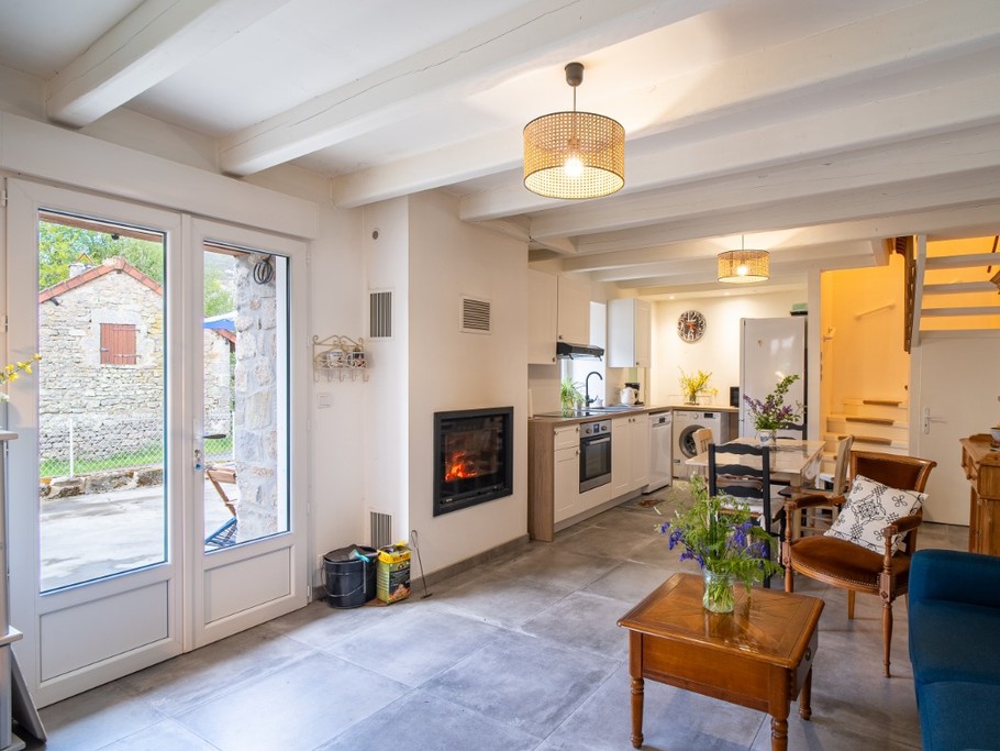 Pièce à vivre HAUTE-VIENNE 87 Gîte Le KAOLIN Clévacances