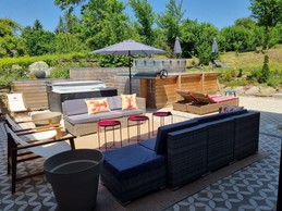 Terrasse - La maison de Jeanne, Begnécourt, Vosges