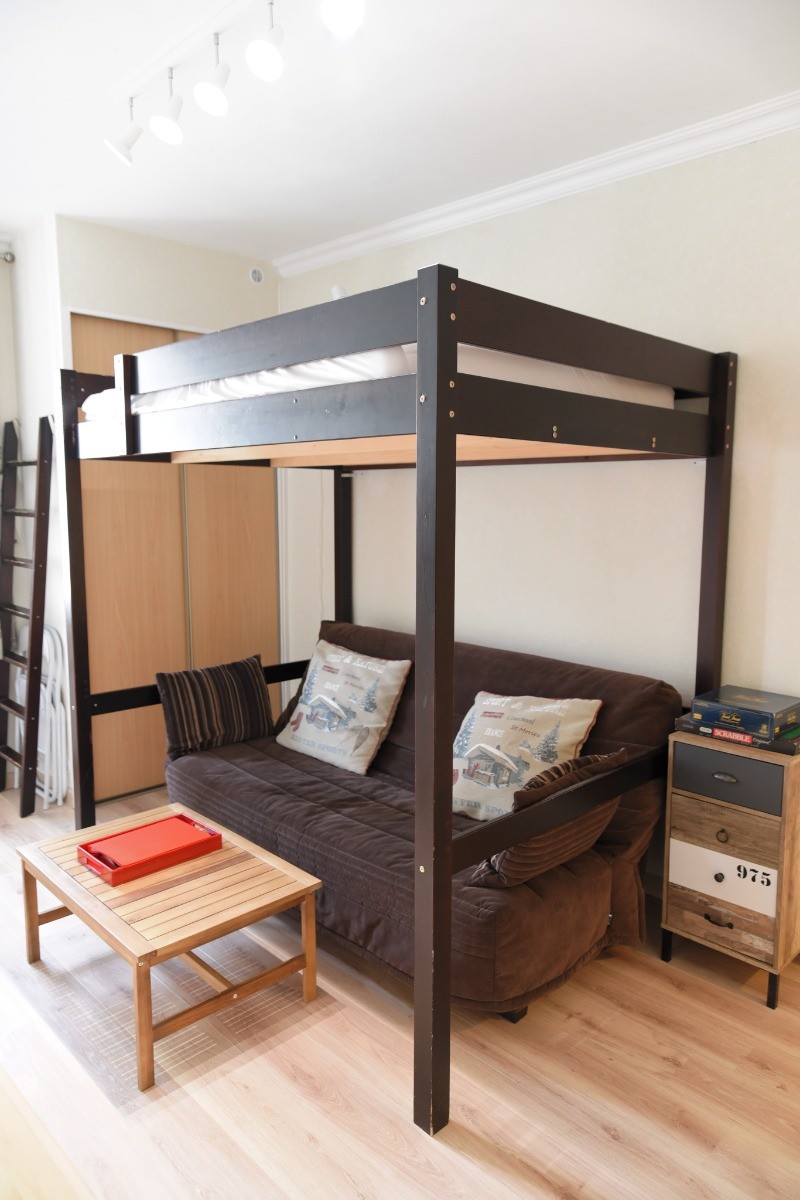 Le Nid douillet - Mont Dore - Pièce de vie - Lit mezzanine