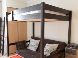 Le Nid douillet - Mont Dore - Pièce de vie - Lit mezzanine