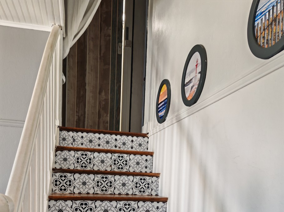 Staircase leading to the first floor